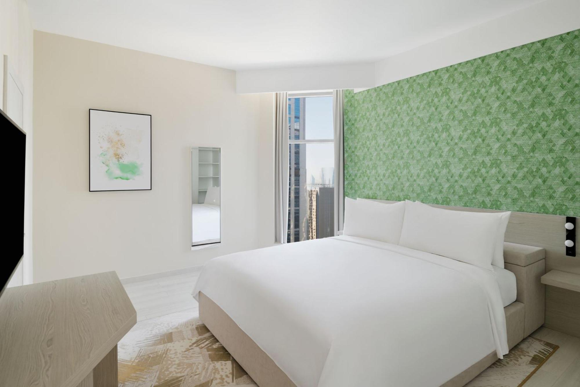 Element By Westin West Bay Doha Hotel Buitenkant foto A bedroom